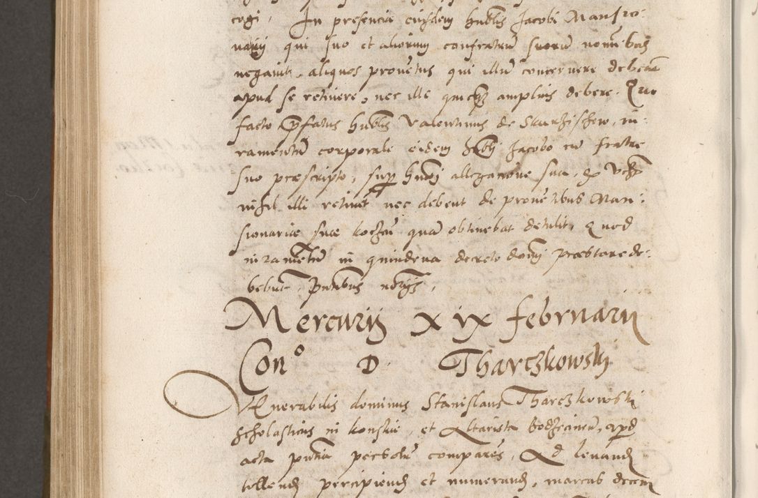 Zdjęcie nr 769 dla obiektu archiwalnego: Volumen unicum actorum episcopalium R. D. Andreae Zebrzydowski, episcopi Cracoviensis ducis Severiae ab a. D. 1551 usque ad annum 1560 mensem majum inclusive, quorum index ad finem praesentis voluminis adnotatus.