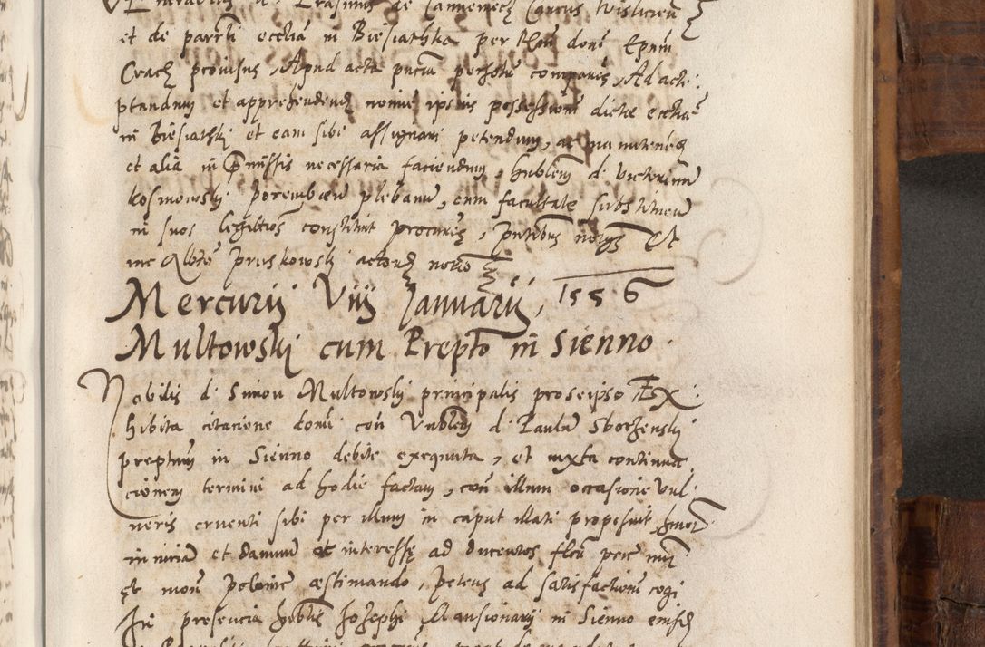 Zdjęcie nr 762 dla obiektu archiwalnego: Volumen unicum actorum episcopalium R. D. Andreae Zebrzydowski, episcopi Cracoviensis ducis Severiae ab a. D. 1551 usque ad annum 1560 mensem majum inclusive, quorum index ad finem praesentis voluminis adnotatus.
