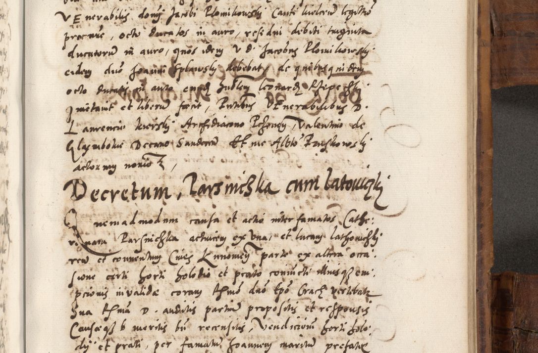 Zdjęcie nr 758 dla obiektu archiwalnego: Volumen unicum actorum episcopalium R. D. Andreae Zebrzydowski, episcopi Cracoviensis ducis Severiae ab a. D. 1551 usque ad annum 1560 mensem majum inclusive, quorum index ad finem praesentis voluminis adnotatus.