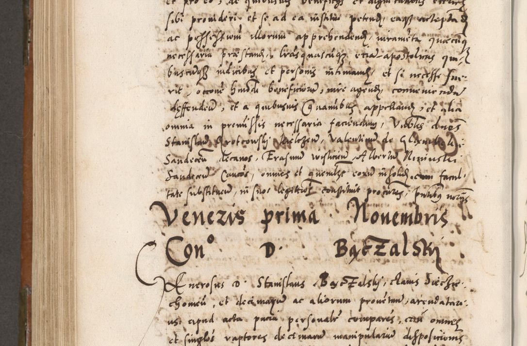Zdjęcie nr 753 dla obiektu archiwalnego: Volumen unicum actorum episcopalium R. D. Andreae Zebrzydowski, episcopi Cracoviensis ducis Severiae ab a. D. 1551 usque ad annum 1560 mensem majum inclusive, quorum index ad finem praesentis voluminis adnotatus.