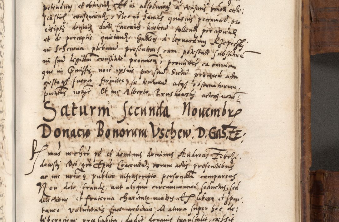 Zdjęcie nr 754 dla obiektu archiwalnego: Volumen unicum actorum episcopalium R. D. Andreae Zebrzydowski, episcopi Cracoviensis ducis Severiae ab a. D. 1551 usque ad annum 1560 mensem majum inclusive, quorum index ad finem praesentis voluminis adnotatus.