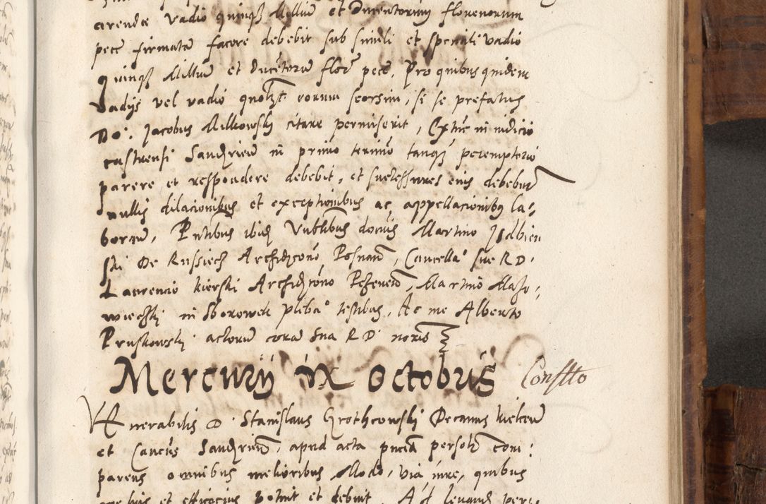 Zdjęcie nr 746 dla obiektu archiwalnego: Volumen unicum actorum episcopalium R. D. Andreae Zebrzydowski, episcopi Cracoviensis ducis Severiae ab a. D. 1551 usque ad annum 1560 mensem majum inclusive, quorum index ad finem praesentis voluminis adnotatus.