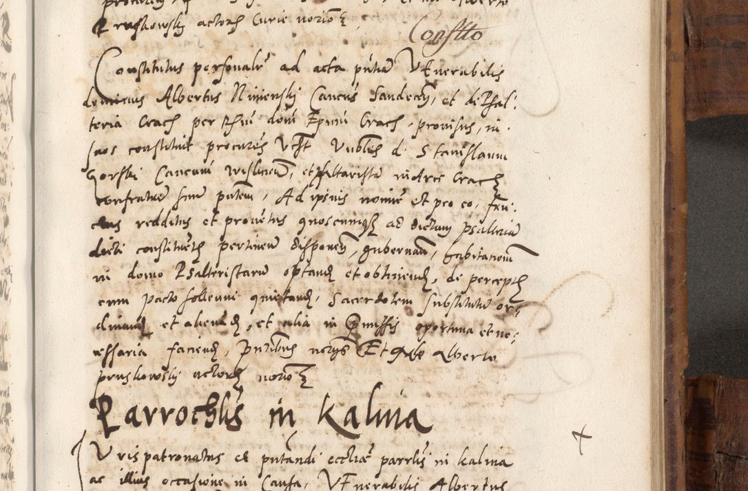 Zdjęcie nr 750 dla obiektu archiwalnego: Volumen unicum actorum episcopalium R. D. Andreae Zebrzydowski, episcopi Cracoviensis ducis Severiae ab a. D. 1551 usque ad annum 1560 mensem majum inclusive, quorum index ad finem praesentis voluminis adnotatus.