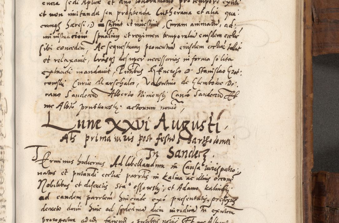 Zdjęcie nr 740 dla obiektu archiwalnego: Volumen unicum actorum episcopalium R. D. Andreae Zebrzydowski, episcopi Cracoviensis ducis Severiae ab a. D. 1551 usque ad annum 1560 mensem majum inclusive, quorum index ad finem praesentis voluminis adnotatus.