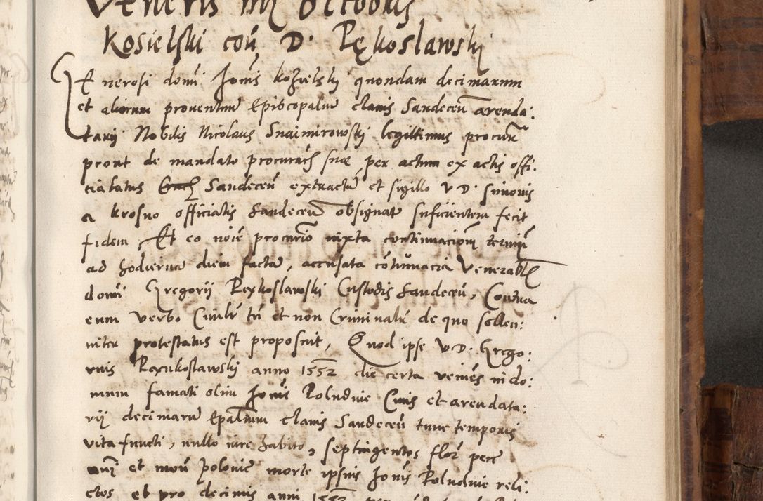 Zdjęcie nr 742 dla obiektu archiwalnego: Volumen unicum actorum episcopalium R. D. Andreae Zebrzydowski, episcopi Cracoviensis ducis Severiae ab a. D. 1551 usque ad annum 1560 mensem majum inclusive, quorum index ad finem praesentis voluminis adnotatus.