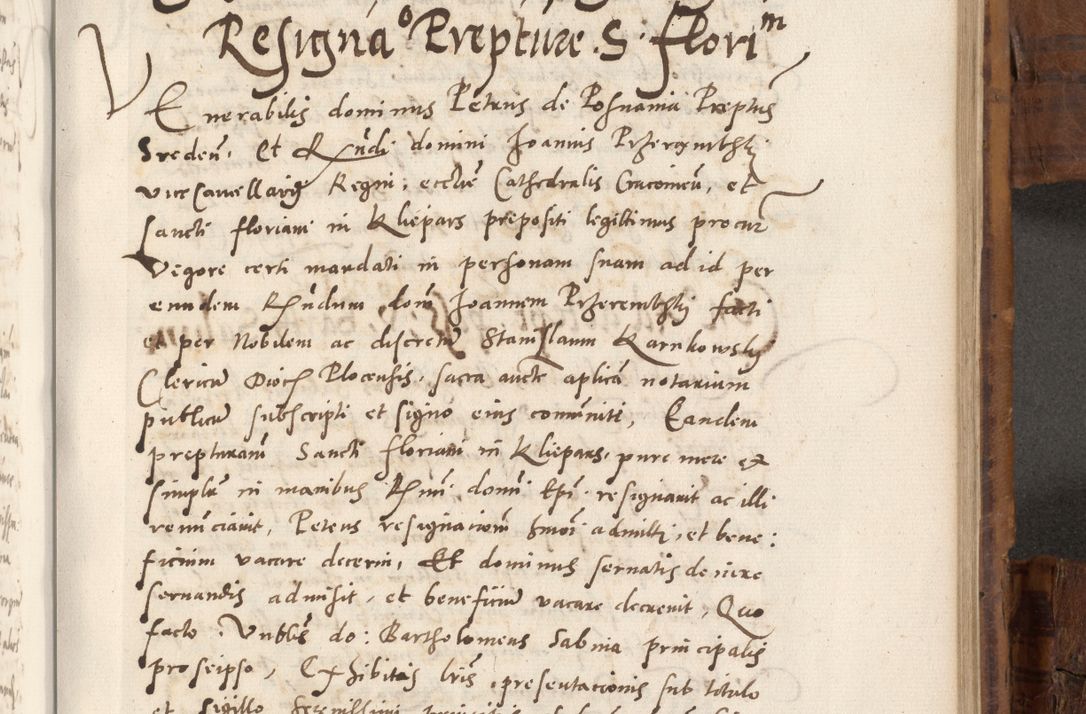 Zdjęcie nr 724 dla obiektu archiwalnego: Volumen unicum actorum episcopalium R. D. Andreae Zebrzydowski, episcopi Cracoviensis ducis Severiae ab a. D. 1551 usque ad annum 1560 mensem majum inclusive, quorum index ad finem praesentis voluminis adnotatus.