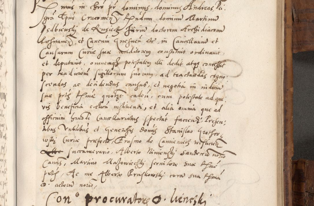 Zdjęcie nr 726 dla obiektu archiwalnego: Volumen unicum actorum episcopalium R. D. Andreae Zebrzydowski, episcopi Cracoviensis ducis Severiae ab a. D. 1551 usque ad annum 1560 mensem majum inclusive, quorum index ad finem praesentis voluminis adnotatus.