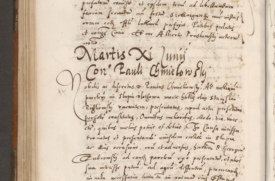 Zdjęcie nr 723 dla obiektu archiwalnego: Volumen unicum actorum episcopalium R. D. Andreae Zebrzydowski, episcopi Cracoviensis ducis Severiae ab a. D. 1551 usque ad annum 1560 mensem majum inclusive, quorum index ad finem praesentis voluminis adnotatus.
