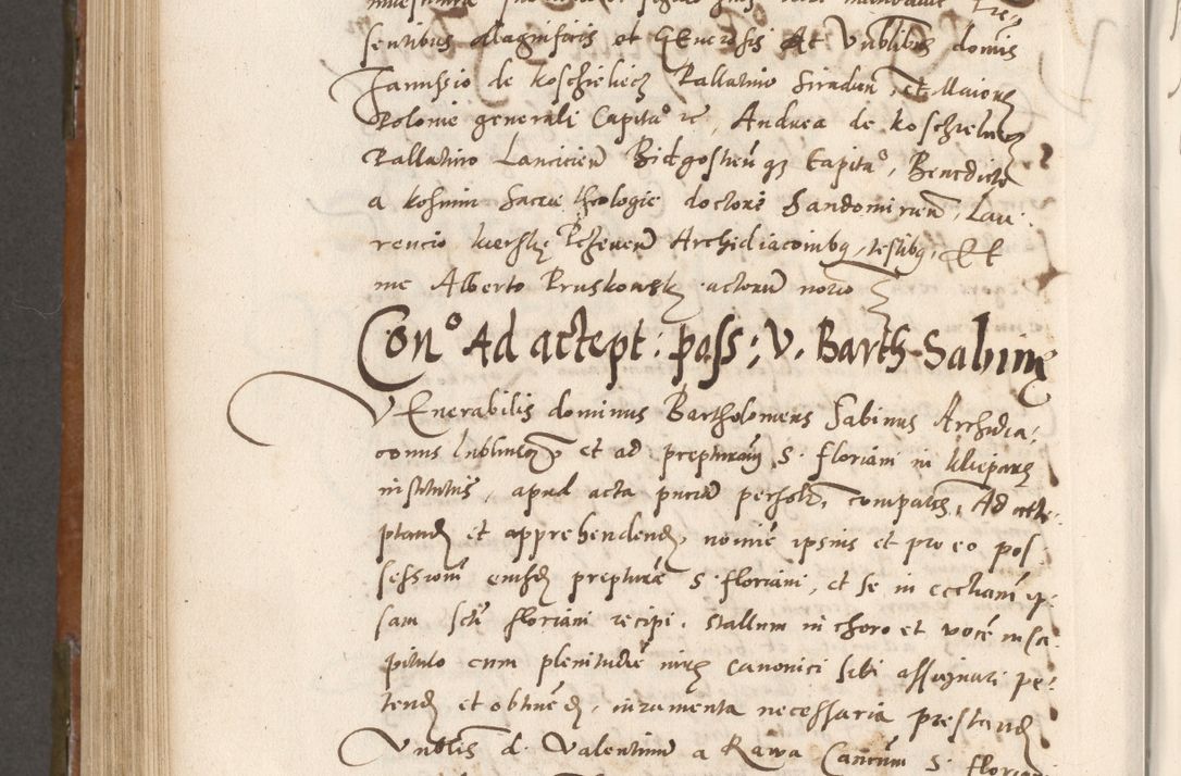 Zdjęcie nr 725 dla obiektu archiwalnego: Volumen unicum actorum episcopalium R. D. Andreae Zebrzydowski, episcopi Cracoviensis ducis Severiae ab a. D. 1551 usque ad annum 1560 mensem majum inclusive, quorum index ad finem praesentis voluminis adnotatus.