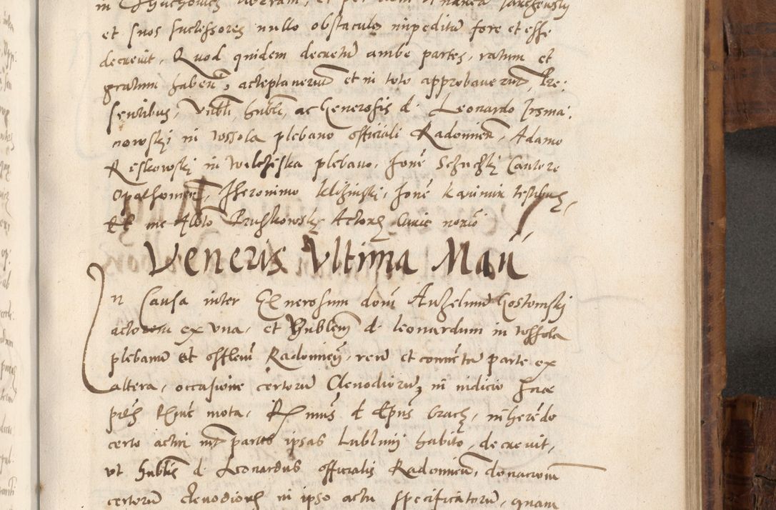 Zdjęcie nr 718 dla obiektu archiwalnego: Volumen unicum actorum episcopalium R. D. Andreae Zebrzydowski, episcopi Cracoviensis ducis Severiae ab a. D. 1551 usque ad annum 1560 mensem majum inclusive, quorum index ad finem praesentis voluminis adnotatus.