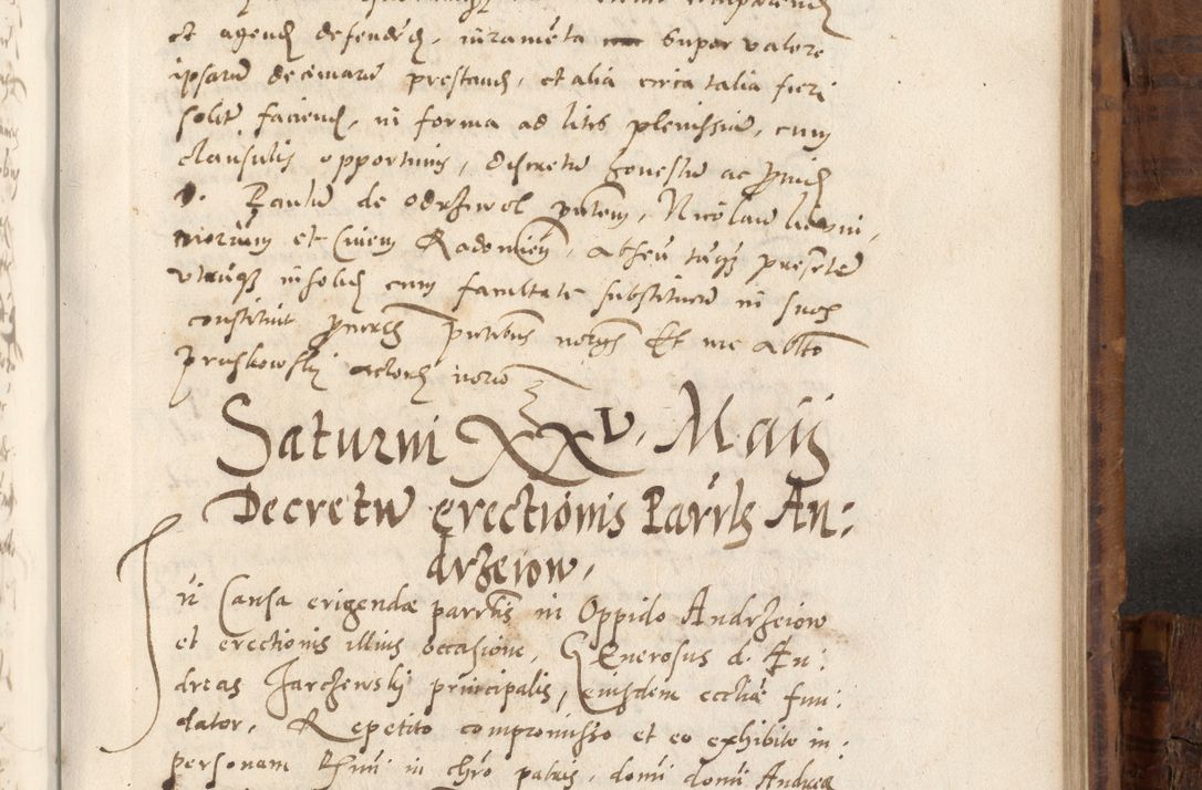 Zdjęcie nr 716 dla obiektu archiwalnego: Volumen unicum actorum episcopalium R. D. Andreae Zebrzydowski, episcopi Cracoviensis ducis Severiae ab a. D. 1551 usque ad annum 1560 mensem majum inclusive, quorum index ad finem praesentis voluminis adnotatus.