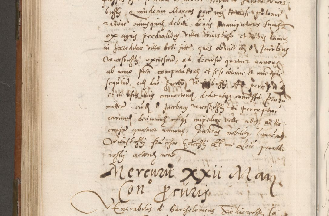 Zdjęcie nr 715 dla obiektu archiwalnego: Volumen unicum actorum episcopalium R. D. Andreae Zebrzydowski, episcopi Cracoviensis ducis Severiae ab a. D. 1551 usque ad annum 1560 mensem majum inclusive, quorum index ad finem praesentis voluminis adnotatus.