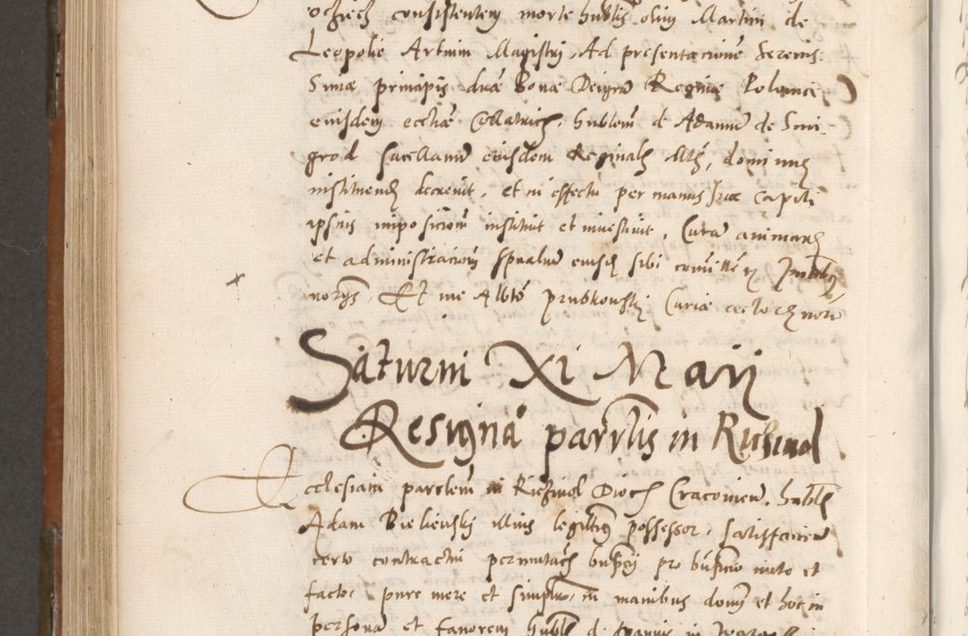 Zdjęcie nr 713 dla obiektu archiwalnego: Volumen unicum actorum episcopalium R. D. Andreae Zebrzydowski, episcopi Cracoviensis ducis Severiae ab a. D. 1551 usque ad annum 1560 mensem majum inclusive, quorum index ad finem praesentis voluminis adnotatus.
