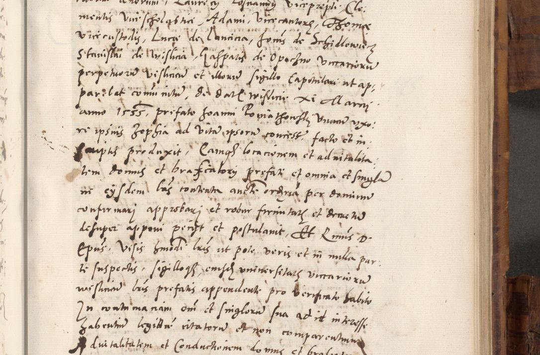 Zdjęcie nr 704 dla obiektu archiwalnego: Volumen unicum actorum episcopalium R. D. Andreae Zebrzydowski, episcopi Cracoviensis ducis Severiae ab a. D. 1551 usque ad annum 1560 mensem majum inclusive, quorum index ad finem praesentis voluminis adnotatus.
