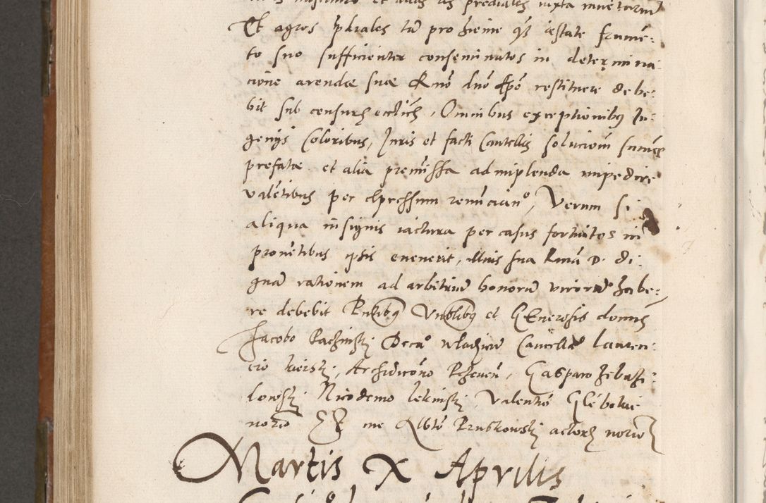 Zdjęcie nr 703 dla obiektu archiwalnego: Volumen unicum actorum episcopalium R. D. Andreae Zebrzydowski, episcopi Cracoviensis ducis Severiae ab a. D. 1551 usque ad annum 1560 mensem majum inclusive, quorum index ad finem praesentis voluminis adnotatus.
