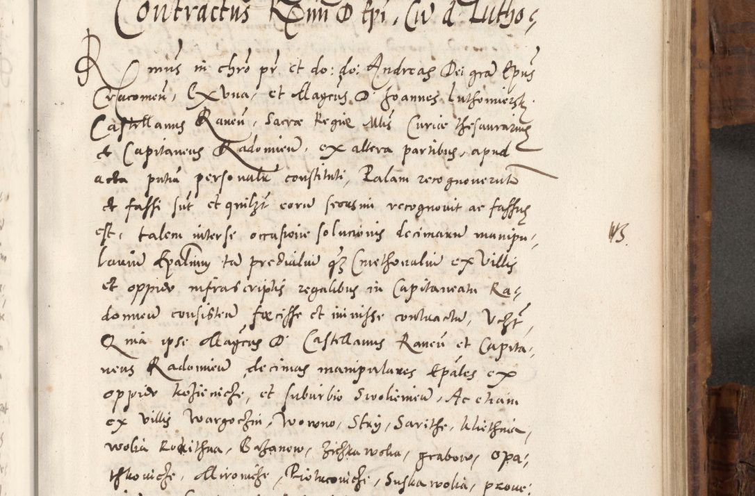Zdjęcie nr 700 dla obiektu archiwalnego: Volumen unicum actorum episcopalium R. D. Andreae Zebrzydowski, episcopi Cracoviensis ducis Severiae ab a. D. 1551 usque ad annum 1560 mensem majum inclusive, quorum index ad finem praesentis voluminis adnotatus.