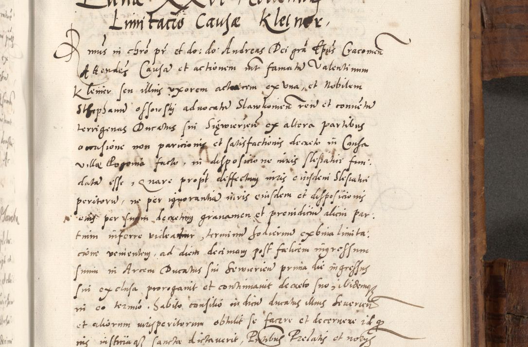 Zdjęcie nr 692 dla obiektu archiwalnego: Volumen unicum actorum episcopalium R. D. Andreae Zebrzydowski, episcopi Cracoviensis ducis Severiae ab a. D. 1551 usque ad annum 1560 mensem majum inclusive, quorum index ad finem praesentis voluminis adnotatus.