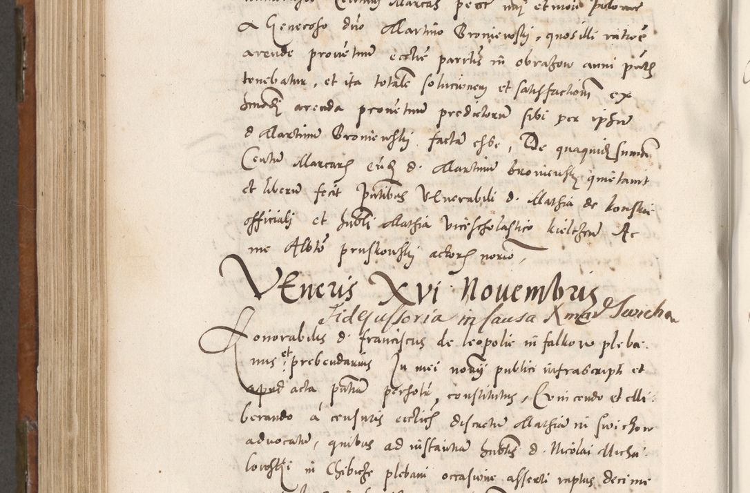 Zdjęcie nr 691 dla obiektu archiwalnego: Volumen unicum actorum episcopalium R. D. Andreae Zebrzydowski, episcopi Cracoviensis ducis Severiae ab a. D. 1551 usque ad annum 1560 mensem majum inclusive, quorum index ad finem praesentis voluminis adnotatus.