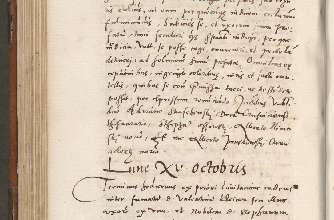 Zdjęcie nr 685 dla obiektu archiwalnego: Volumen unicum actorum episcopalium R. D. Andreae Zebrzydowski, episcopi Cracoviensis ducis Severiae ab a. D. 1551 usque ad annum 1560 mensem majum inclusive, quorum index ad finem praesentis voluminis adnotatus.