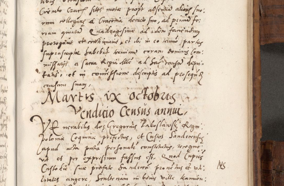 Zdjęcie nr 678 dla obiektu archiwalnego: Volumen unicum actorum episcopalium R. D. Andreae Zebrzydowski, episcopi Cracoviensis ducis Severiae ab a. D. 1551 usque ad annum 1560 mensem majum inclusive, quorum index ad finem praesentis voluminis adnotatus.