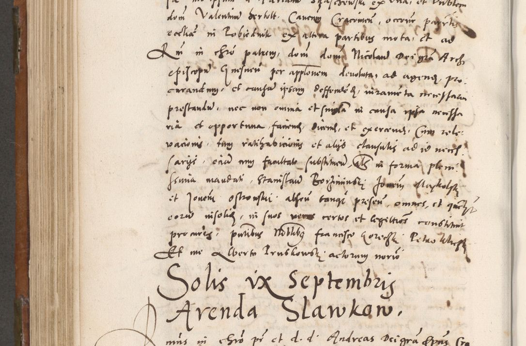 Zdjęcie nr 673 dla obiektu archiwalnego: Volumen unicum actorum episcopalium R. D. Andreae Zebrzydowski, episcopi Cracoviensis ducis Severiae ab a. D. 1551 usque ad annum 1560 mensem majum inclusive, quorum index ad finem praesentis voluminis adnotatus.
