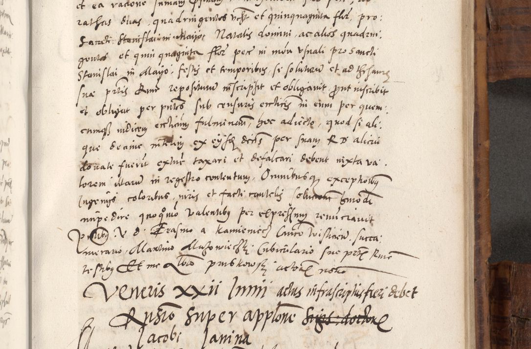 Zdjęcie nr 664 dla obiektu archiwalnego: Volumen unicum actorum episcopalium R. D. Andreae Zebrzydowski, episcopi Cracoviensis ducis Severiae ab a. D. 1551 usque ad annum 1560 mensem majum inclusive, quorum index ad finem praesentis voluminis adnotatus.