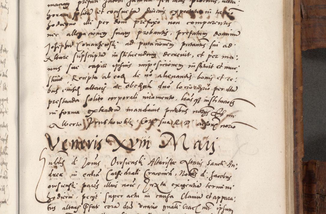 Zdjęcie nr 644 dla obiektu archiwalnego: Volumen unicum actorum episcopalium R. D. Andreae Zebrzydowski, episcopi Cracoviensis ducis Severiae ab a. D. 1551 usque ad annum 1560 mensem majum inclusive, quorum index ad finem praesentis voluminis adnotatus.