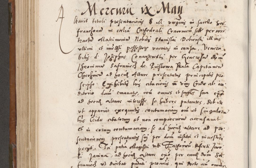 Zdjęcie nr 641 dla obiektu archiwalnego: Volumen unicum actorum episcopalium R. D. Andreae Zebrzydowski, episcopi Cracoviensis ducis Severiae ab a. D. 1551 usque ad annum 1560 mensem majum inclusive, quorum index ad finem praesentis voluminis adnotatus.