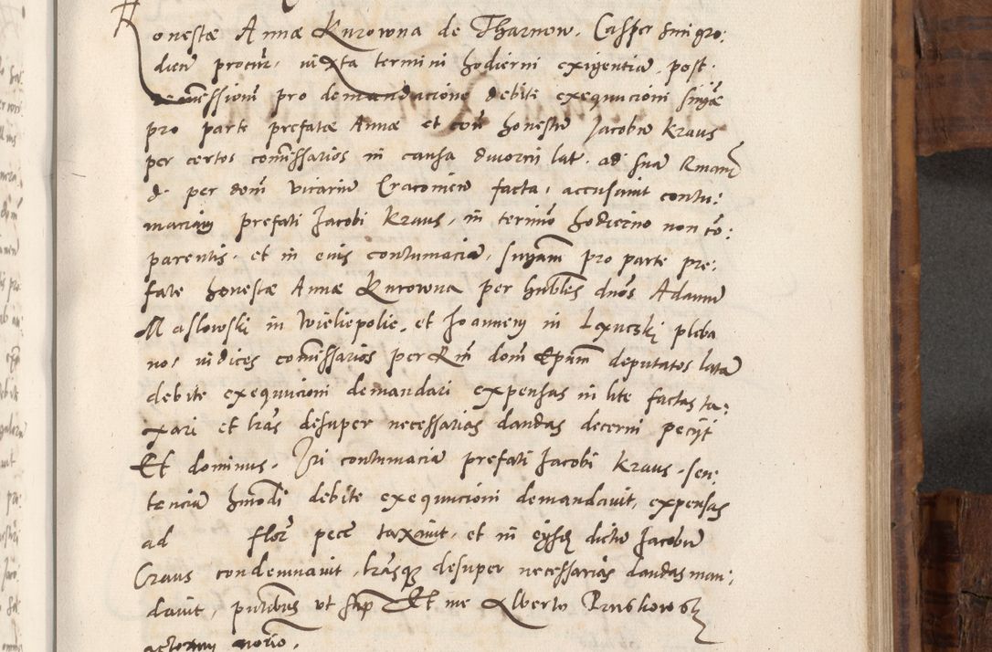 Zdjęcie nr 642 dla obiektu archiwalnego: Volumen unicum actorum episcopalium R. D. Andreae Zebrzydowski, episcopi Cracoviensis ducis Severiae ab a. D. 1551 usque ad annum 1560 mensem majum inclusive, quorum index ad finem praesentis voluminis adnotatus.