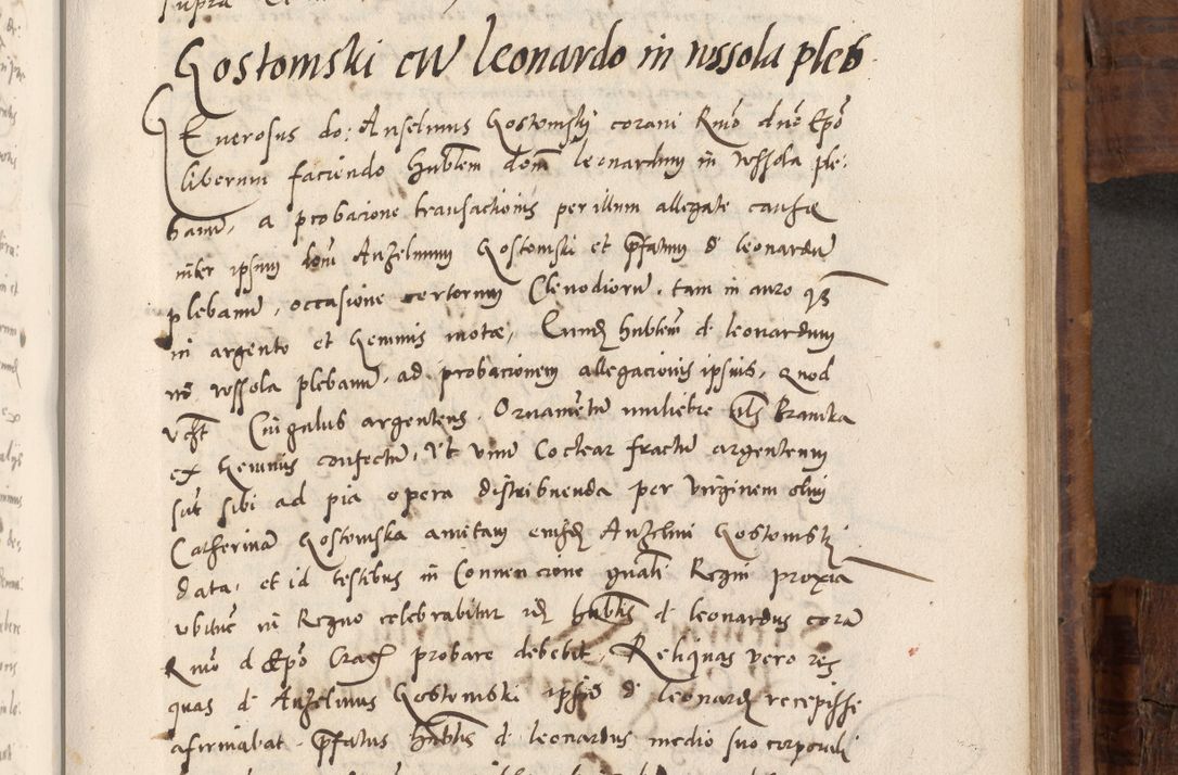 Zdjęcie nr 632 dla obiektu archiwalnego: Volumen unicum actorum episcopalium R. D. Andreae Zebrzydowski, episcopi Cracoviensis ducis Severiae ab a. D. 1551 usque ad annum 1560 mensem majum inclusive, quorum index ad finem praesentis voluminis adnotatus.