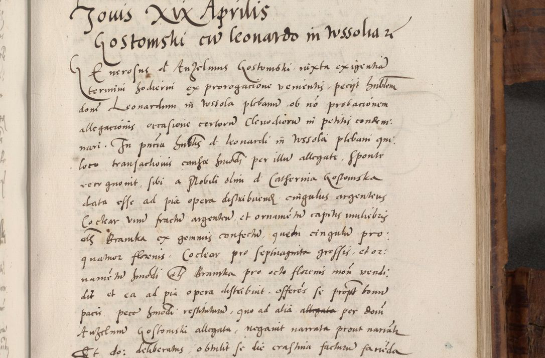 Zdjęcie nr 630 dla obiektu archiwalnego: Volumen unicum actorum episcopalium R. D. Andreae Zebrzydowski, episcopi Cracoviensis ducis Severiae ab a. D. 1551 usque ad annum 1560 mensem majum inclusive, quorum index ad finem praesentis voluminis adnotatus.