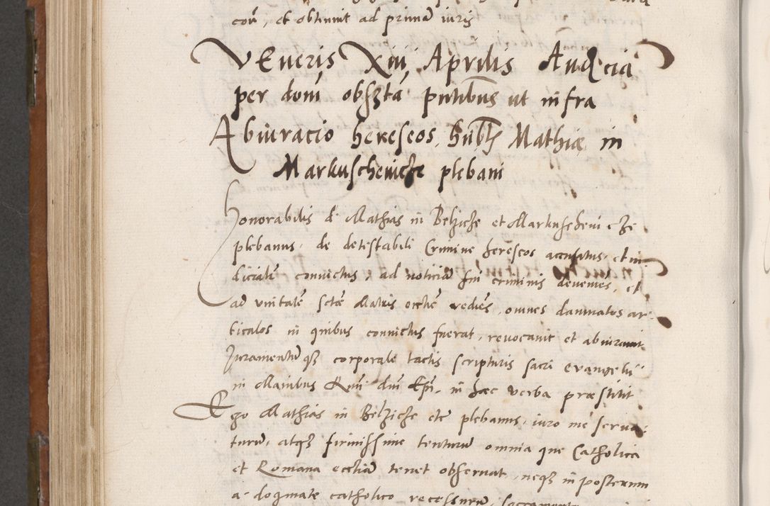 Zdjęcie nr 623 dla obiektu archiwalnego: Volumen unicum actorum episcopalium R. D. Andreae Zebrzydowski, episcopi Cracoviensis ducis Severiae ab a. D. 1551 usque ad annum 1560 mensem majum inclusive, quorum index ad finem praesentis voluminis adnotatus.