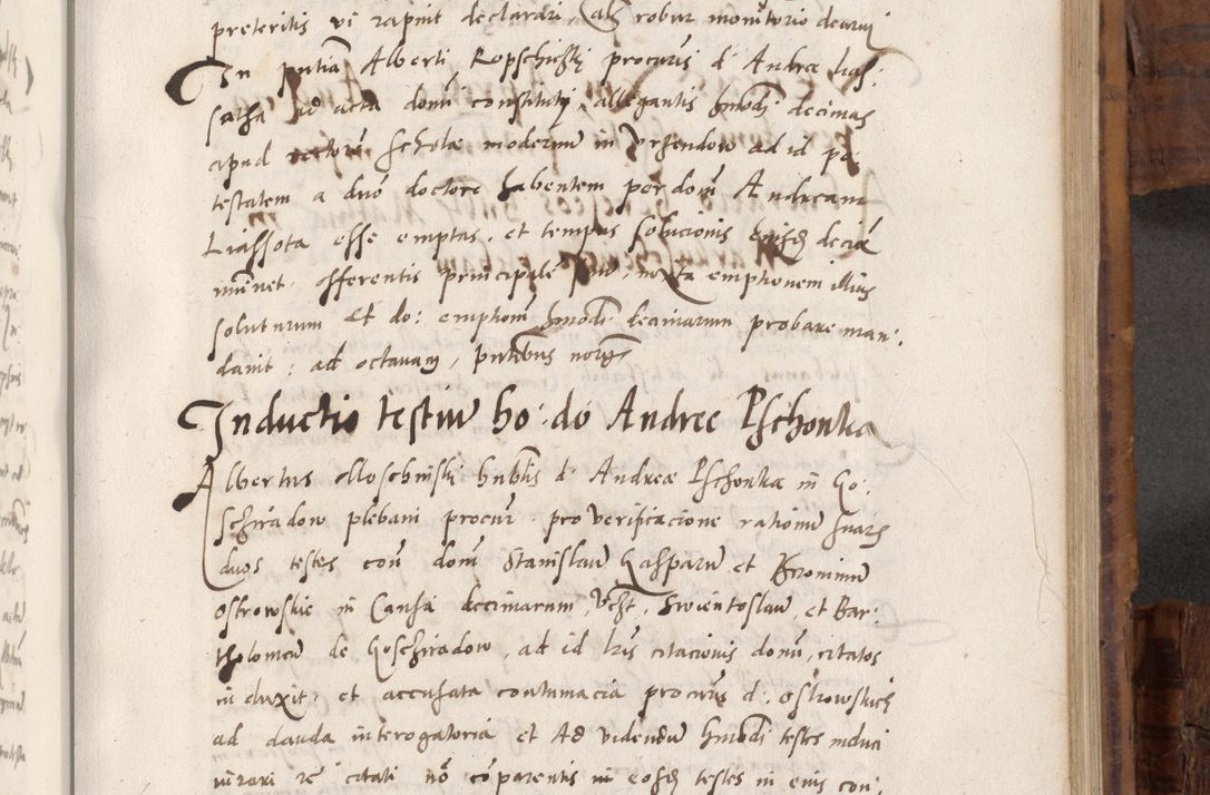 Zdjęcie nr 622 dla obiektu archiwalnego: Volumen unicum actorum episcopalium R. D. Andreae Zebrzydowski, episcopi Cracoviensis ducis Severiae ab a. D. 1551 usque ad annum 1560 mensem majum inclusive, quorum index ad finem praesentis voluminis adnotatus.