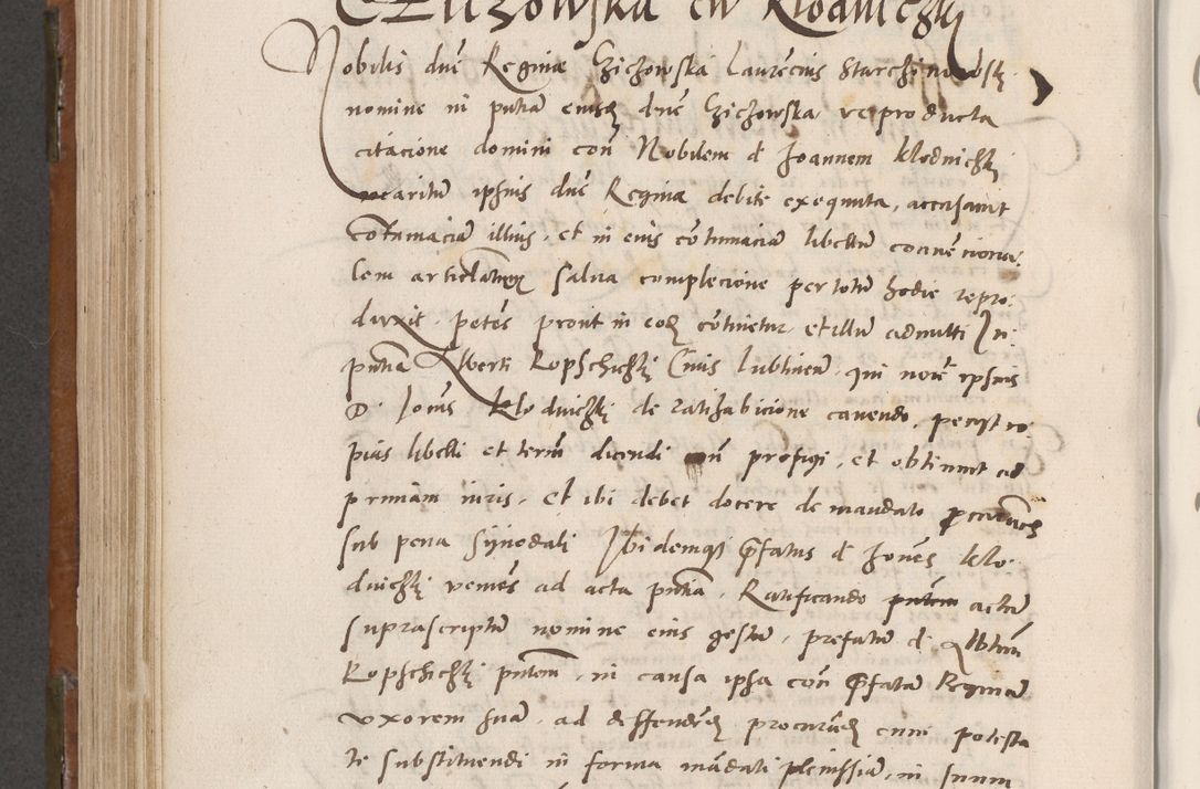 Zdjęcie nr 621 dla obiektu archiwalnego: Volumen unicum actorum episcopalium R. D. Andreae Zebrzydowski, episcopi Cracoviensis ducis Severiae ab a. D. 1551 usque ad annum 1560 mensem majum inclusive, quorum index ad finem praesentis voluminis adnotatus.