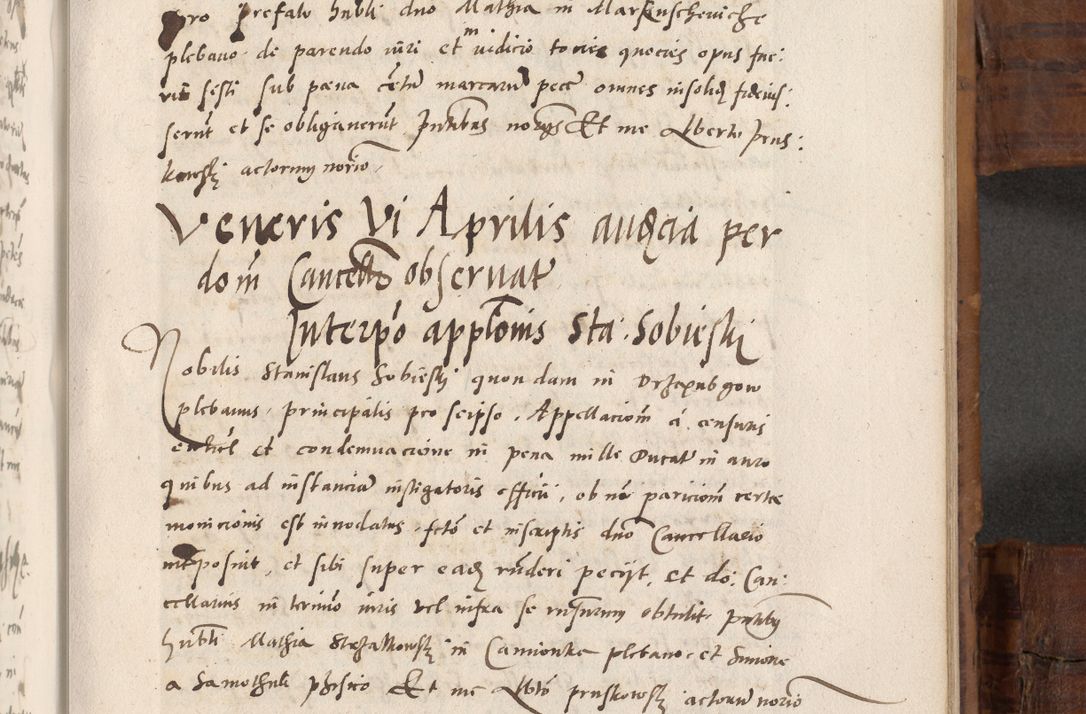 Zdjęcie nr 618 dla obiektu archiwalnego: Volumen unicum actorum episcopalium R. D. Andreae Zebrzydowski, episcopi Cracoviensis ducis Severiae ab a. D. 1551 usque ad annum 1560 mensem majum inclusive, quorum index ad finem praesentis voluminis adnotatus.