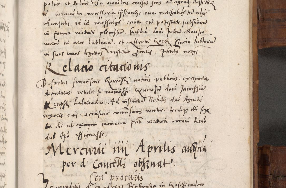 Zdjęcie nr 616 dla obiektu archiwalnego: Volumen unicum actorum episcopalium R. D. Andreae Zebrzydowski, episcopi Cracoviensis ducis Severiae ab a. D. 1551 usque ad annum 1560 mensem majum inclusive, quorum index ad finem praesentis voluminis adnotatus.