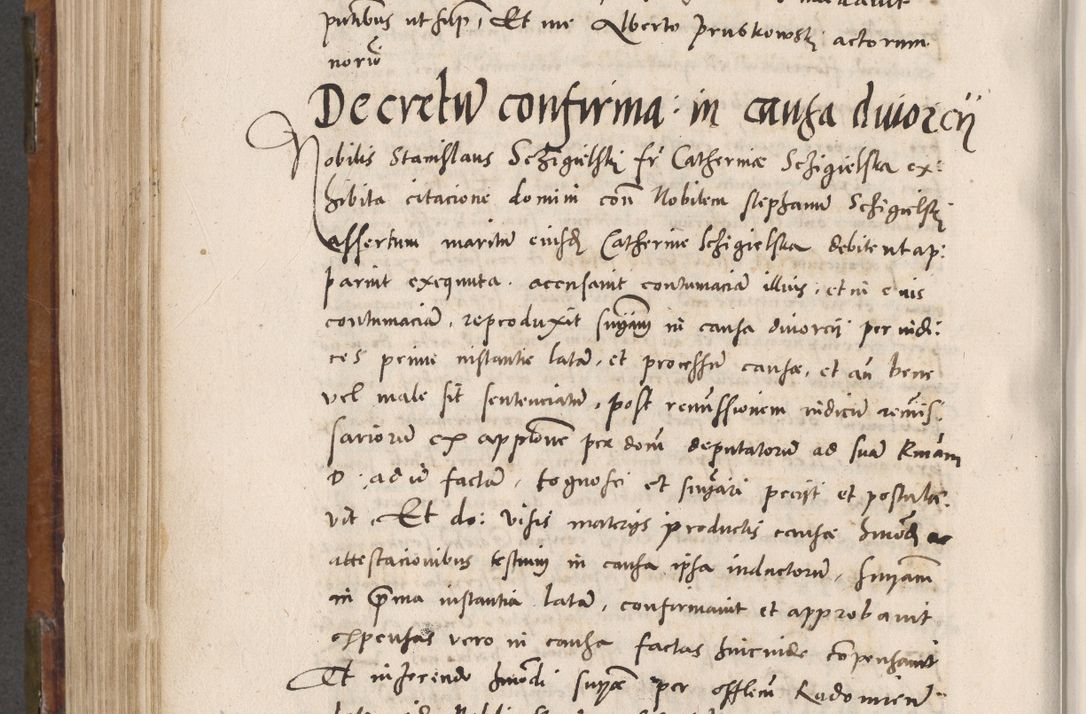 Zdjęcie nr 615 dla obiektu archiwalnego: Volumen unicum actorum episcopalium R. D. Andreae Zebrzydowski, episcopi Cracoviensis ducis Severiae ab a. D. 1551 usque ad annum 1560 mensem majum inclusive, quorum index ad finem praesentis voluminis adnotatus.