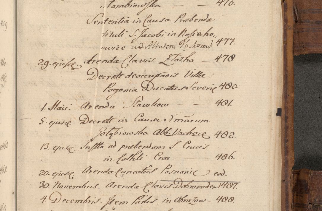 Zdjęcie nr 1176 dla obiektu archiwalnego: Volumen unicum actorum episcopalium R. D. Andreae Zebrzydowski, episcopi Cracoviensis ducis Severiae ab a. D. 1551 usque ad annum 1560 mensem majum inclusive, quorum index ad finem praesentis voluminis adnotatus.