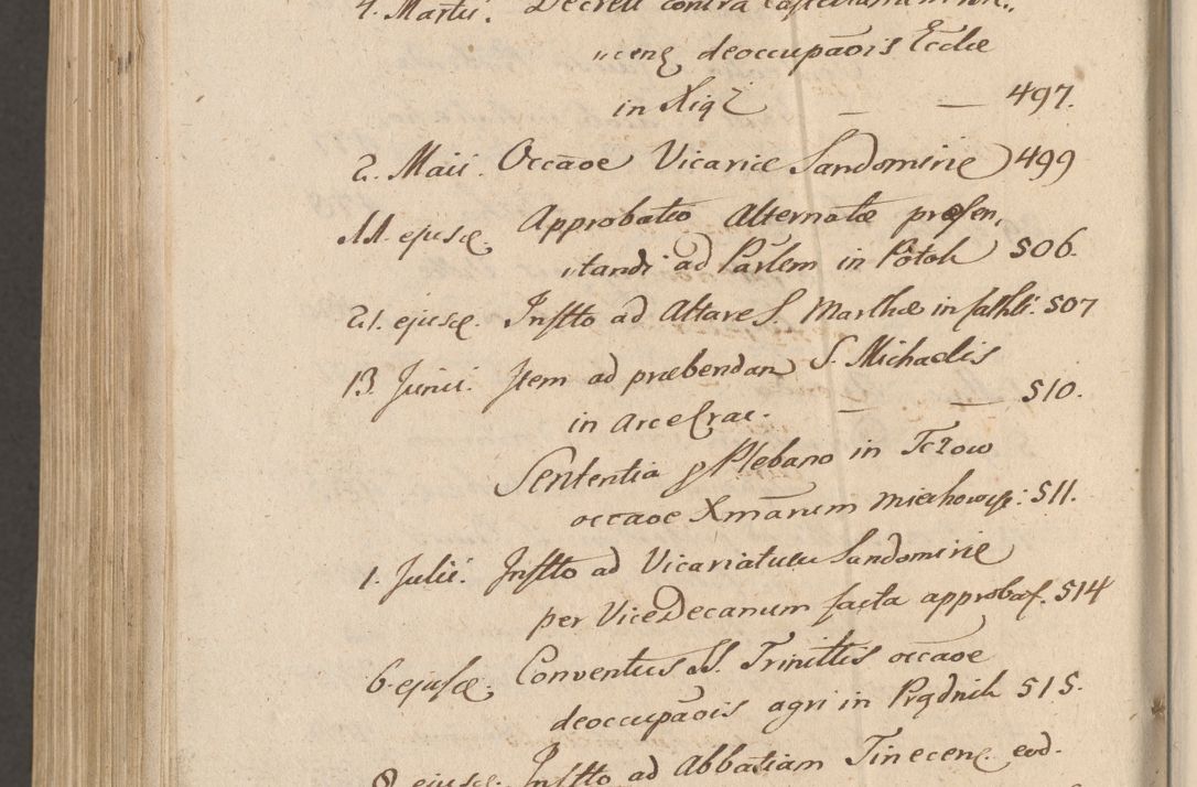 Zdjęcie nr 1177 dla obiektu archiwalnego: Volumen unicum actorum episcopalium R. D. Andreae Zebrzydowski, episcopi Cracoviensis ducis Severiae ab a. D. 1551 usque ad annum 1560 mensem majum inclusive, quorum index ad finem praesentis voluminis adnotatus.