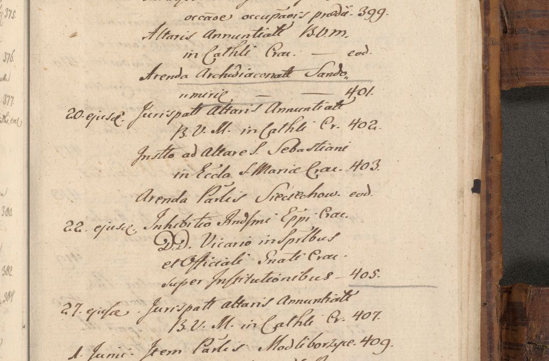 Zdjęcie nr 1172 dla obiektu archiwalnego: Volumen unicum actorum episcopalium R. D. Andreae Zebrzydowski, episcopi Cracoviensis ducis Severiae ab a. D. 1551 usque ad annum 1560 mensem majum inclusive, quorum index ad finem praesentis voluminis adnotatus.