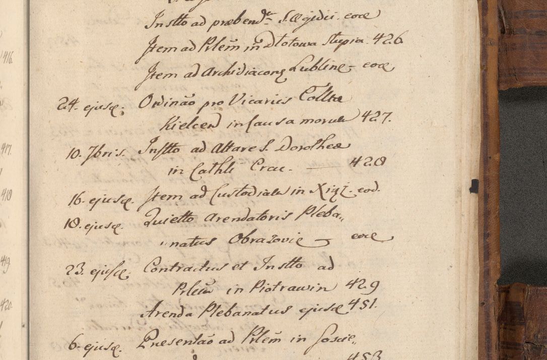 Zdjęcie nr 1174 dla obiektu archiwalnego: Volumen unicum actorum episcopalium R. D. Andreae Zebrzydowski, episcopi Cracoviensis ducis Severiae ab a. D. 1551 usque ad annum 1560 mensem majum inclusive, quorum index ad finem praesentis voluminis adnotatus.