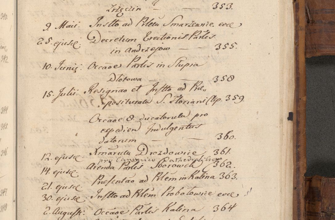 Zdjęcie nr 1170 dla obiektu archiwalnego: Volumen unicum actorum episcopalium R. D. Andreae Zebrzydowski, episcopi Cracoviensis ducis Severiae ab a. D. 1551 usque ad annum 1560 mensem majum inclusive, quorum index ad finem praesentis voluminis adnotatus.