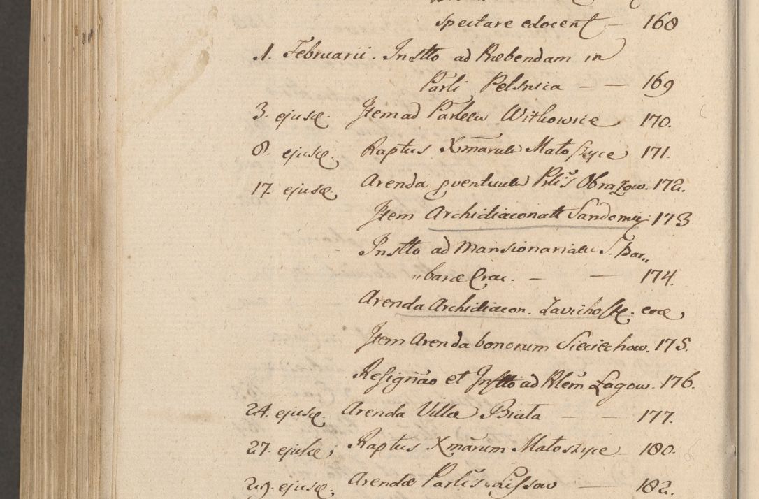 Zdjęcie nr 1161 dla obiektu archiwalnego: Volumen unicum actorum episcopalium R. D. Andreae Zebrzydowski, episcopi Cracoviensis ducis Severiae ab a. D. 1551 usque ad annum 1560 mensem majum inclusive, quorum index ad finem praesentis voluminis adnotatus.