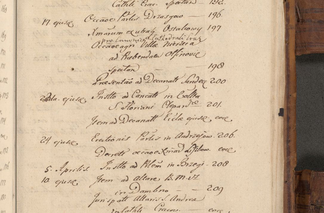 Zdjęcie nr 1162 dla obiektu archiwalnego: Volumen unicum actorum episcopalium R. D. Andreae Zebrzydowski, episcopi Cracoviensis ducis Severiae ab a. D. 1551 usque ad annum 1560 mensem majum inclusive, quorum index ad finem praesentis voluminis adnotatus.