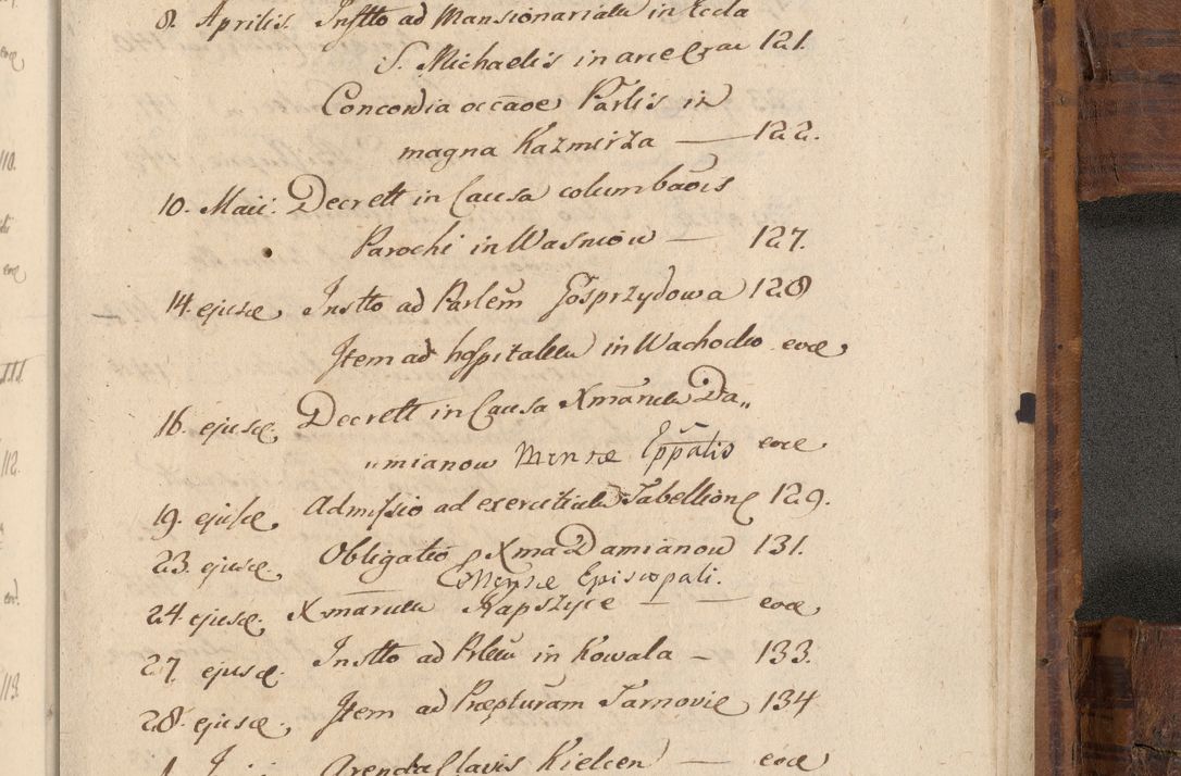 Zdjęcie nr 1158 dla obiektu archiwalnego: Volumen unicum actorum episcopalium R. D. Andreae Zebrzydowski, episcopi Cracoviensis ducis Severiae ab a. D. 1551 usque ad annum 1560 mensem majum inclusive, quorum index ad finem praesentis voluminis adnotatus.