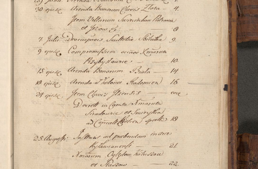 Zdjęcie nr 1152 dla obiektu archiwalnego: Volumen unicum actorum episcopalium R. D. Andreae Zebrzydowski, episcopi Cracoviensis ducis Severiae ab a. D. 1551 usque ad annum 1560 mensem majum inclusive, quorum index ad finem praesentis voluminis adnotatus.