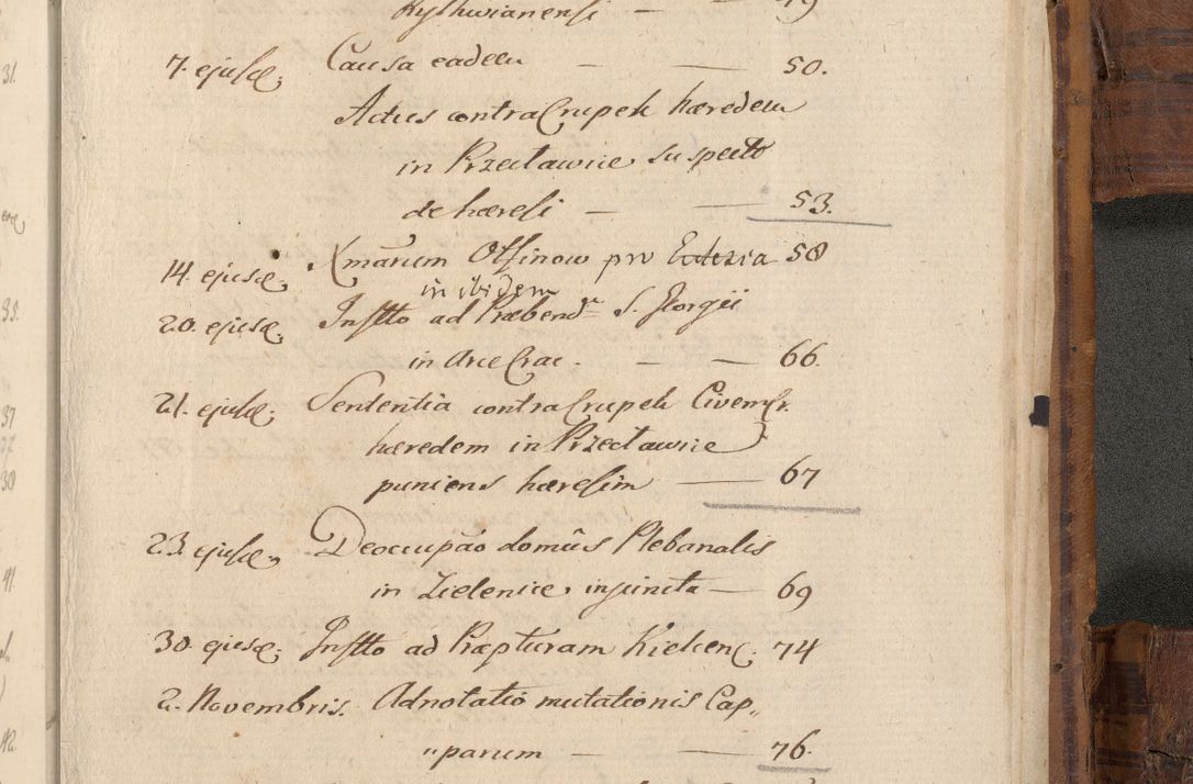 Zdjęcie nr 1154 dla obiektu archiwalnego: Volumen unicum actorum episcopalium R. D. Andreae Zebrzydowski, episcopi Cracoviensis ducis Severiae ab a. D. 1551 usque ad annum 1560 mensem majum inclusive, quorum index ad finem praesentis voluminis adnotatus.