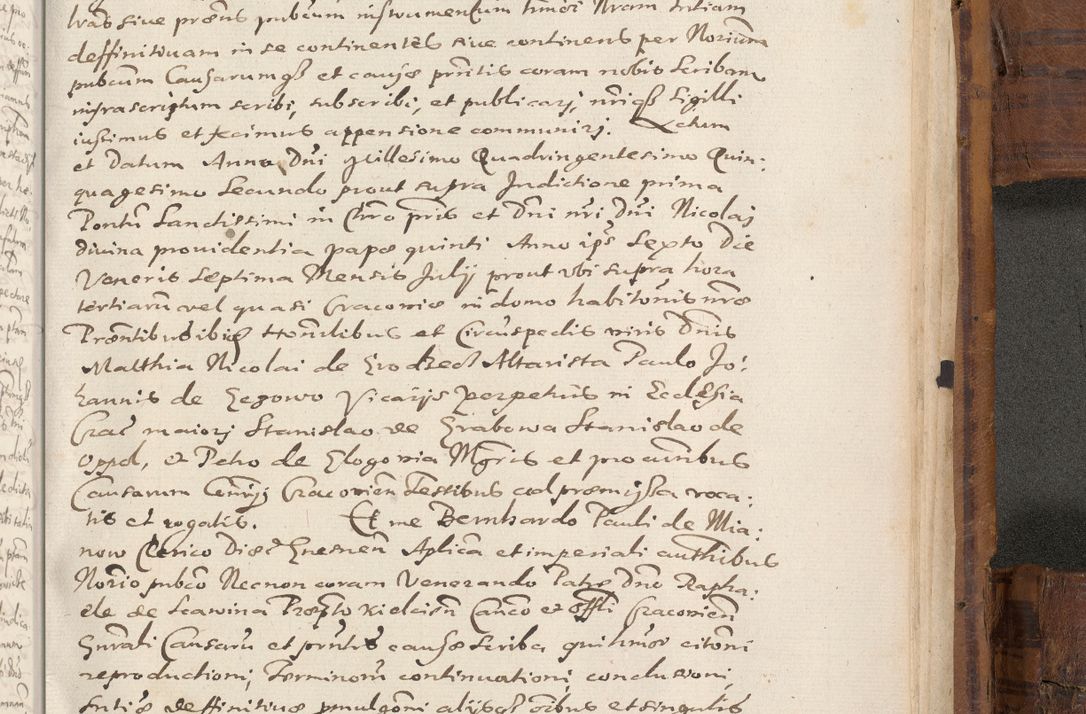 Zdjęcie nr 1150 dla obiektu archiwalnego: Volumen unicum actorum episcopalium R. D. Andreae Zebrzydowski, episcopi Cracoviensis ducis Severiae ab a. D. 1551 usque ad annum 1560 mensem majum inclusive, quorum index ad finem praesentis voluminis adnotatus.