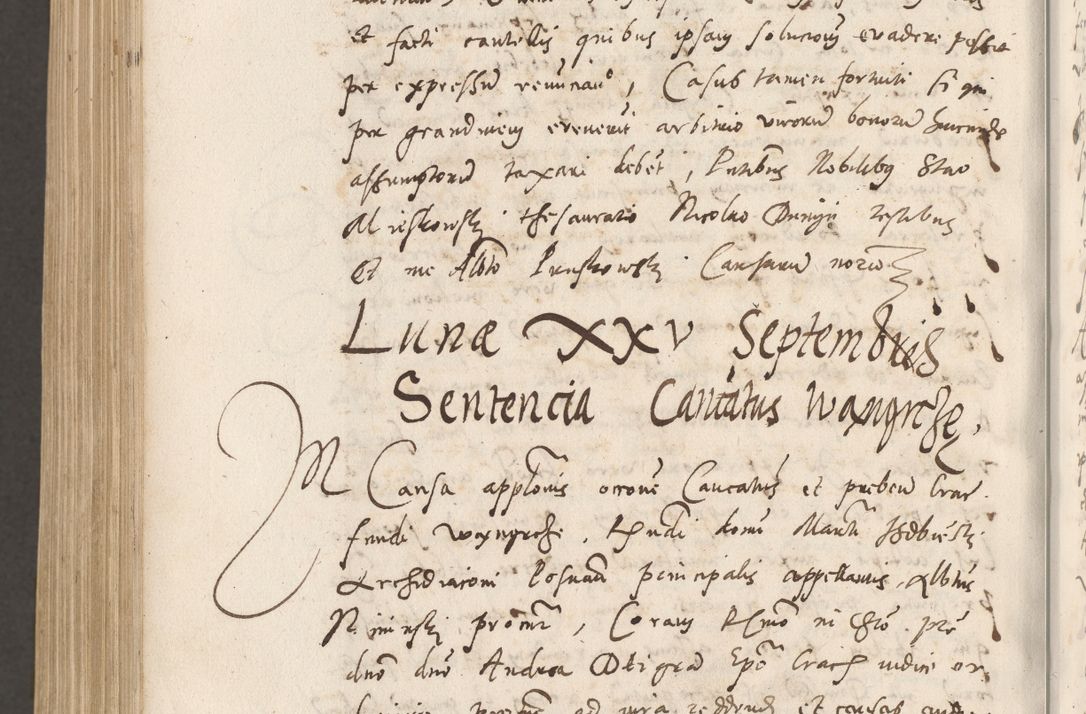 Zdjęcie nr 1135 dla obiektu archiwalnego: Volumen unicum actorum episcopalium R. D. Andreae Zebrzydowski, episcopi Cracoviensis ducis Severiae ab a. D. 1551 usque ad annum 1560 mensem majum inclusive, quorum index ad finem praesentis voluminis adnotatus.
