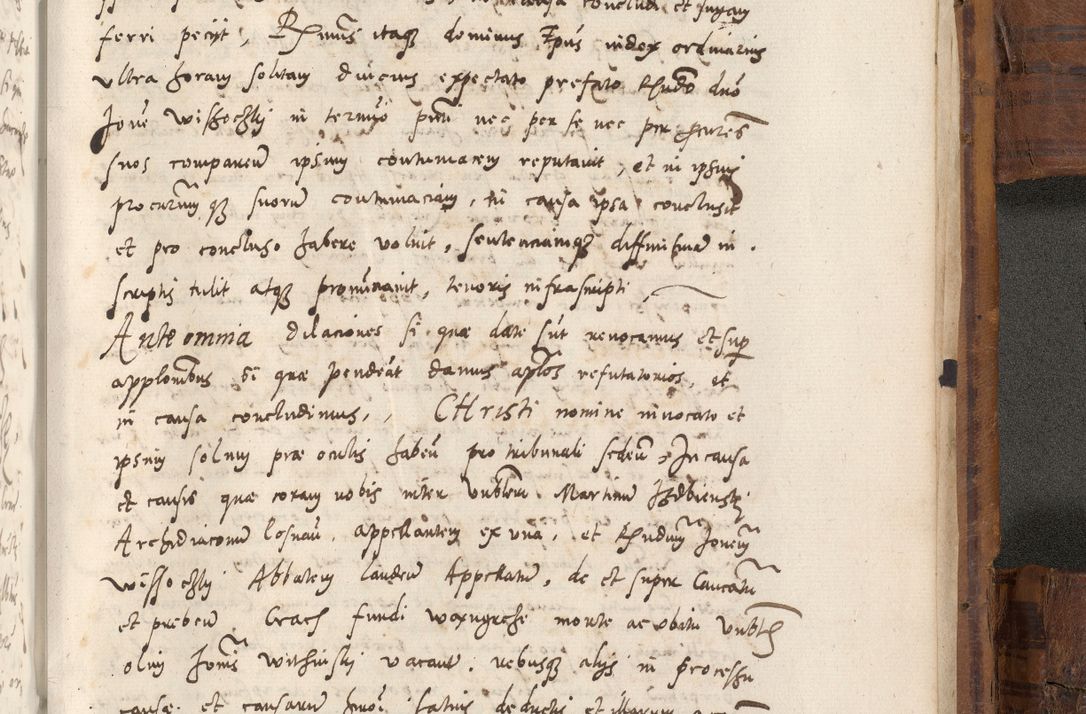 Zdjęcie nr 1136 dla obiektu archiwalnego: Volumen unicum actorum episcopalium R. D. Andreae Zebrzydowski, episcopi Cracoviensis ducis Severiae ab a. D. 1551 usque ad annum 1560 mensem majum inclusive, quorum index ad finem praesentis voluminis adnotatus.